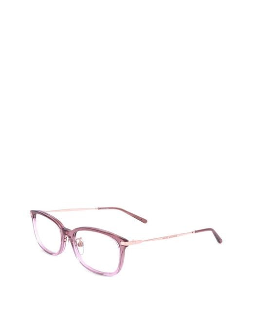 Marc Jacobs White Rectangle-Frame Glasses