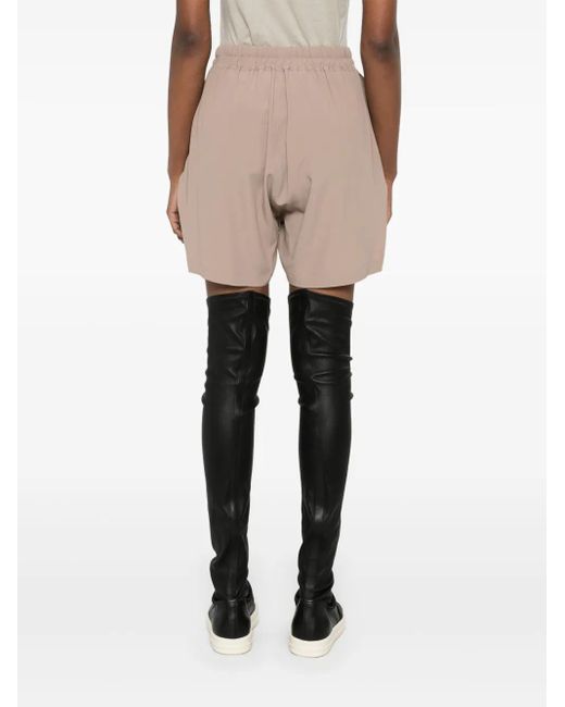 Rick Owens Natural Drawstring Shorts