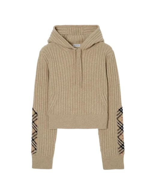 Burberry Natural Check Patch Hoodie
