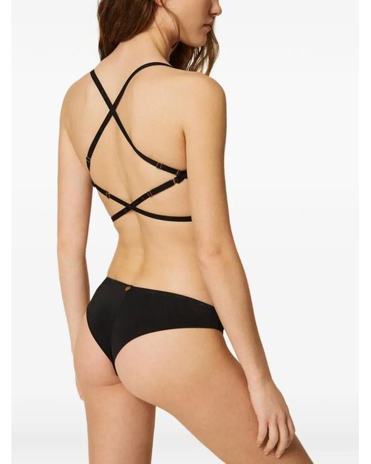 Twinset Black Charmeuse Push-Up Bra