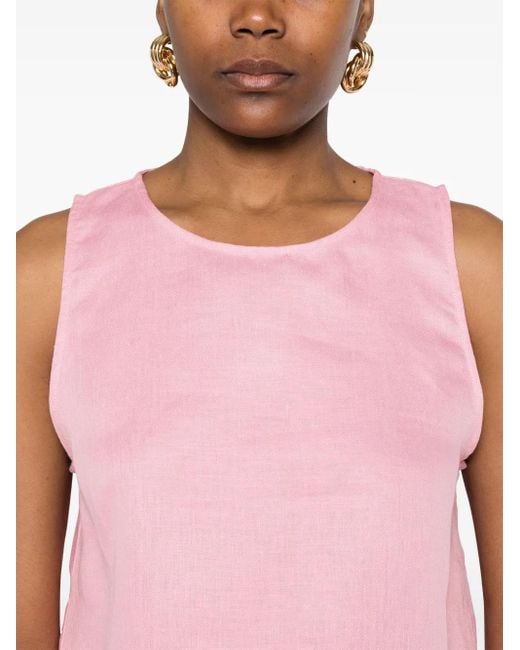 Asceno Kobe Cropped Top in het Pink