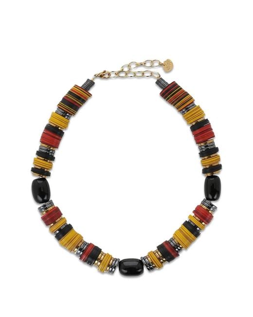 Hijas de Puka Metallic Rondelle-Bead Necklace