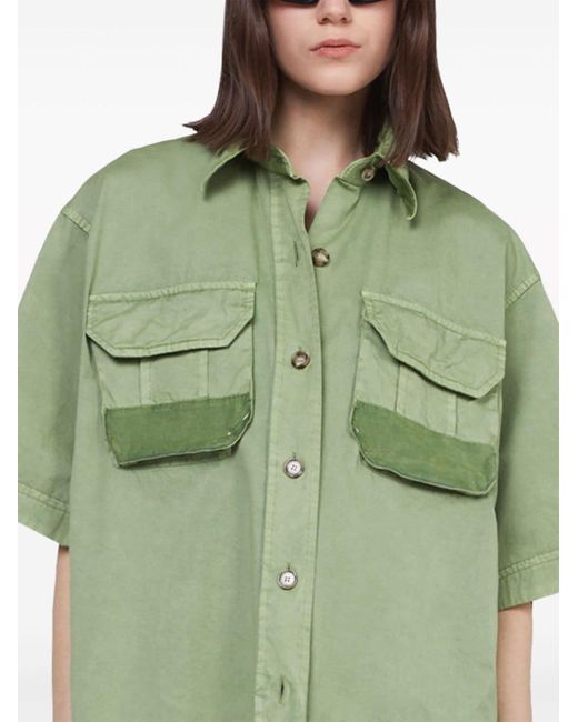 Stella McCartney Green Organic-cotton Shirt