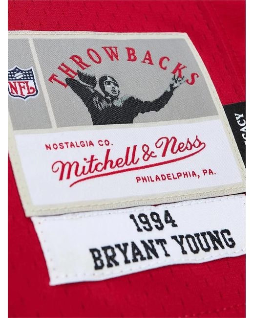Mitchell & Ness Red X Nfl San Francisco 49Ers 1994 Bryant Young Legacy Jersey for men