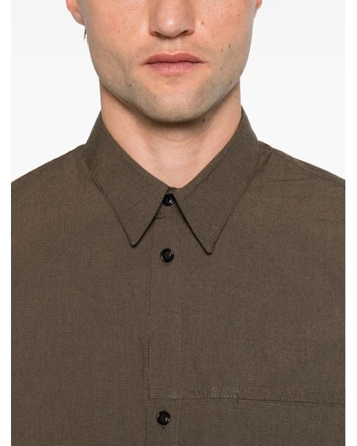 SAGE NATION Brown Pocket Parka Shirt for men