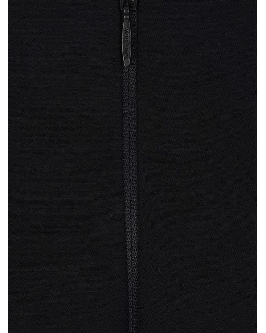 The Row Black Wool Midi Skirt