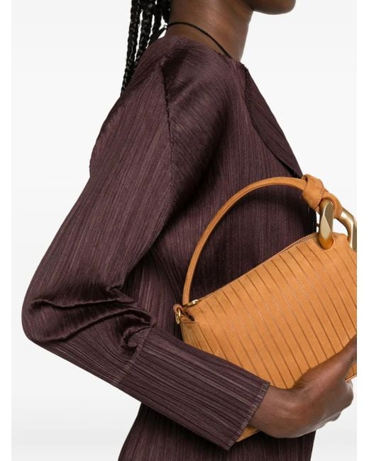 Pleats Please Issey Miyake プリーツカーディガン Brown