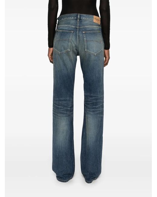 Balenciaga Blue Straight-Leg Denim Jeans