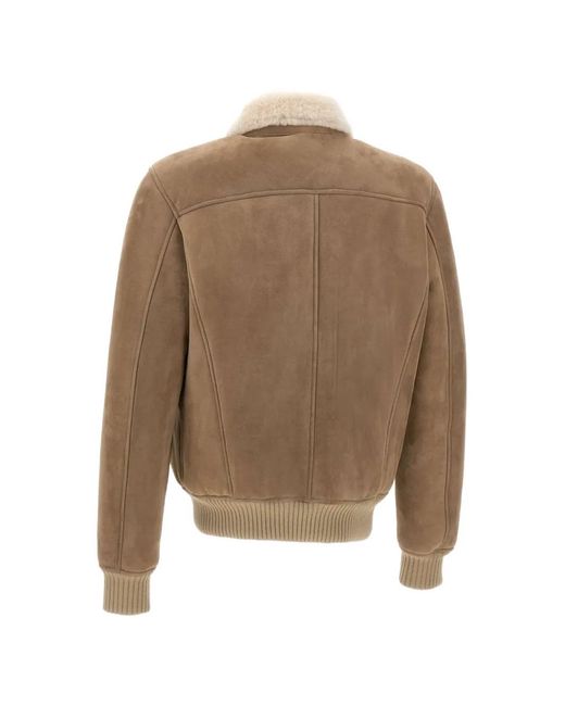 Volfagli Natural Big Ben Merinillo Suede Jacket for men