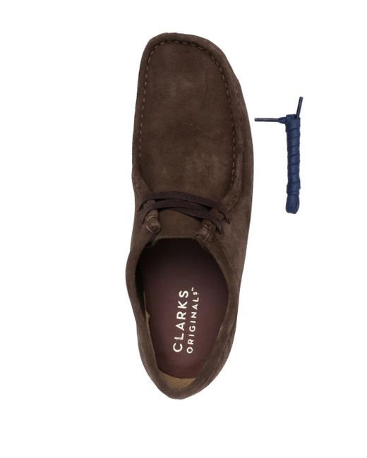 Clarks Brown Wallabee Suede Loafers for men
