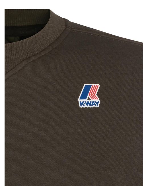 K-Way Pullover Mit Logo-Patch in Green für Herren