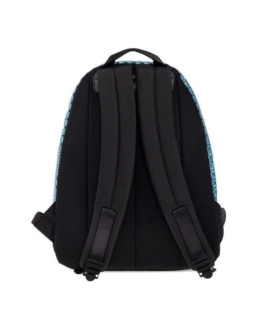Issey Miyake Blue Geometric-Pattern Backpack for men