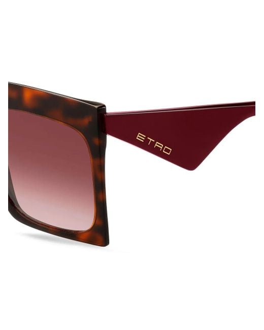 Etro Brown Tailoring Sunglasses