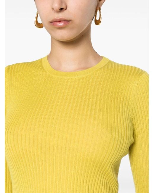 Maglione girocollo Browning di Gabriela Hearst in Yellow