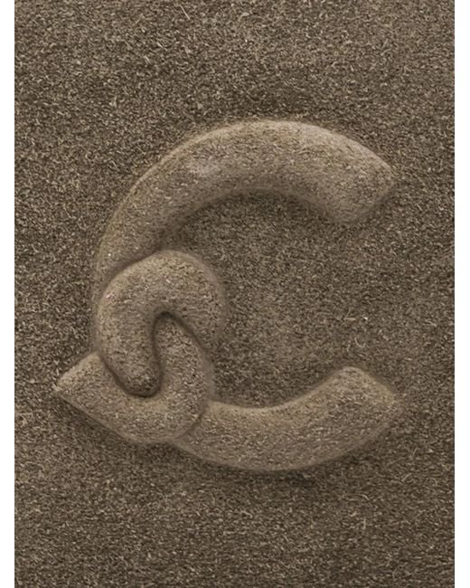 Coccinelle Brown Medium Lidia Logo-Embossed Suede Shoulder Bag