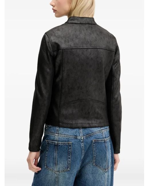 Desigual Black Zip-Fastening Jacket
