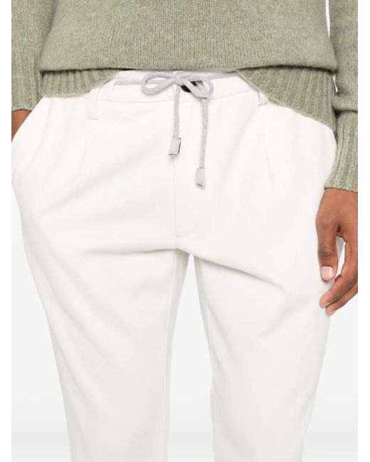 Eleventy White Pantalon À Effet Tissé for men