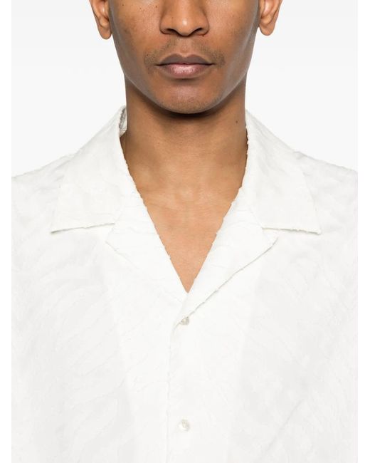 KENZO White Tiger' Hawaiian Short Sleeve Shirt for men