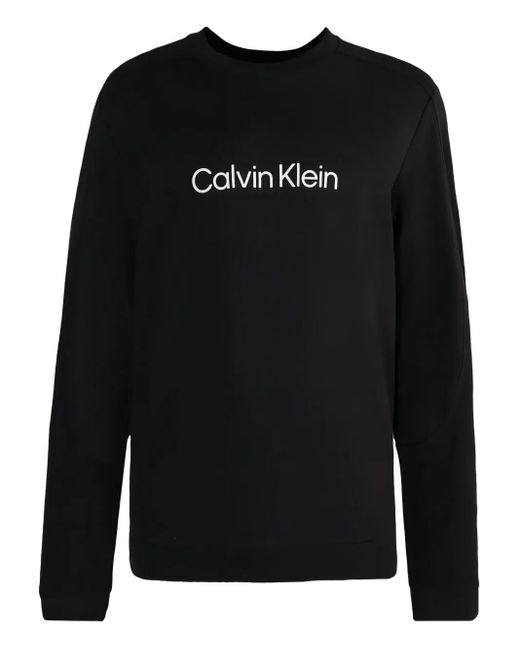 Calvin Klein Black Logo-Print Sweatshirt for men