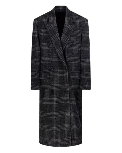 Abrigo Lexana a cuadros Isabel Marant de color Black