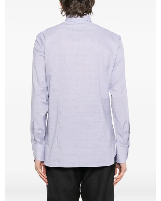 Tom Ford White Plaid Shirt for men