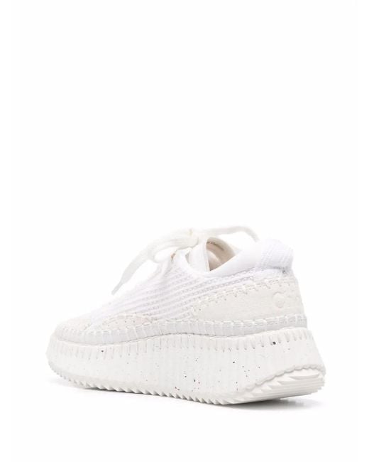 Chloé White Nama Sneaker