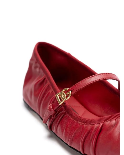 Dolce & Gabbana Red Calfskin Cotton Sneaker