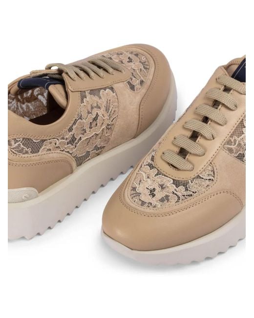 Le Silla Natural Leather Sneakers