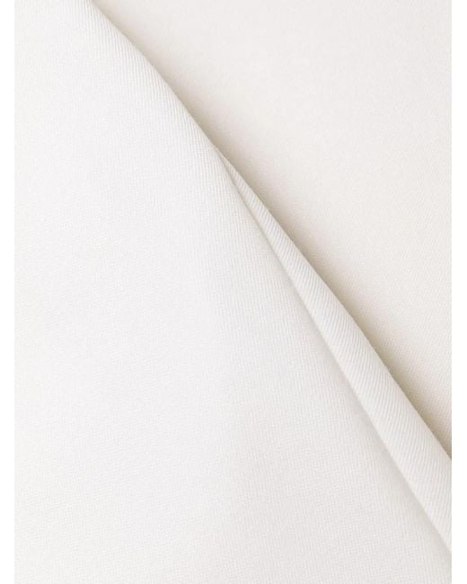 Balmain White Flared Tailored Trousers