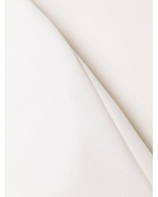 Balmain White Flared Tailored Trousers