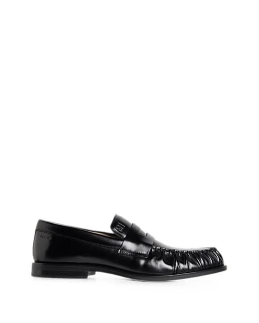Calvin Klein White Theo Ruched-Detail Loafers for men