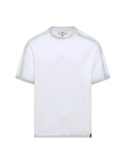 Feng Chen Wang White Logo-Embroidered T-Shirt for men
