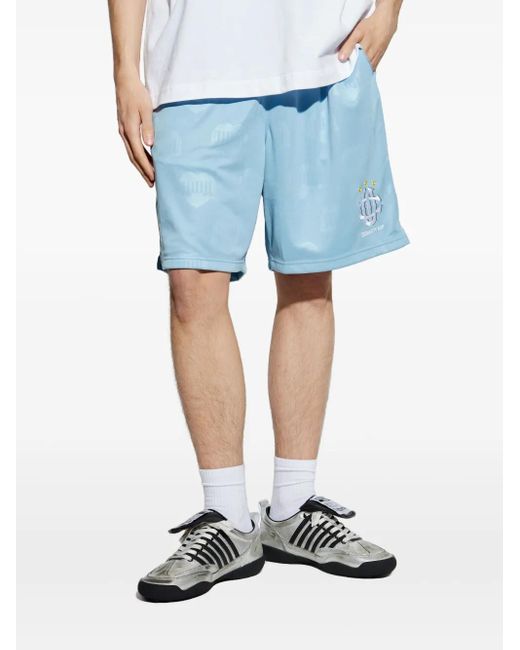 Carhartt Blue Logo-Embroidered Shorts for men