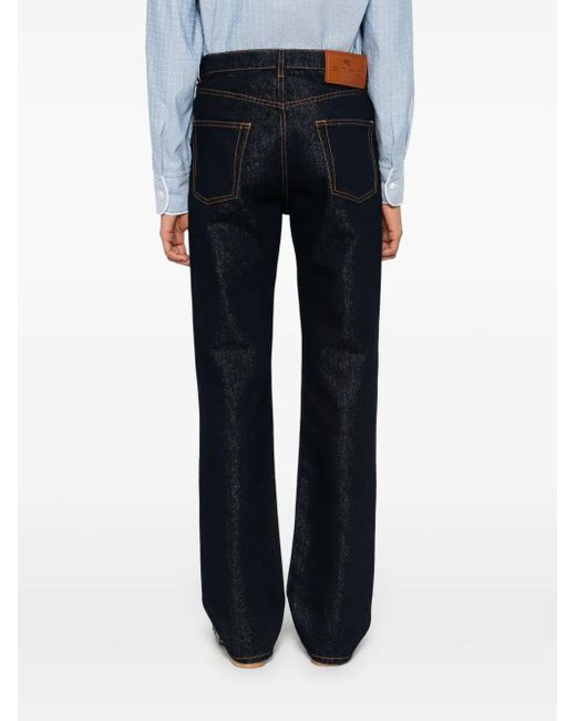 Etro Blue Lurex Jeans