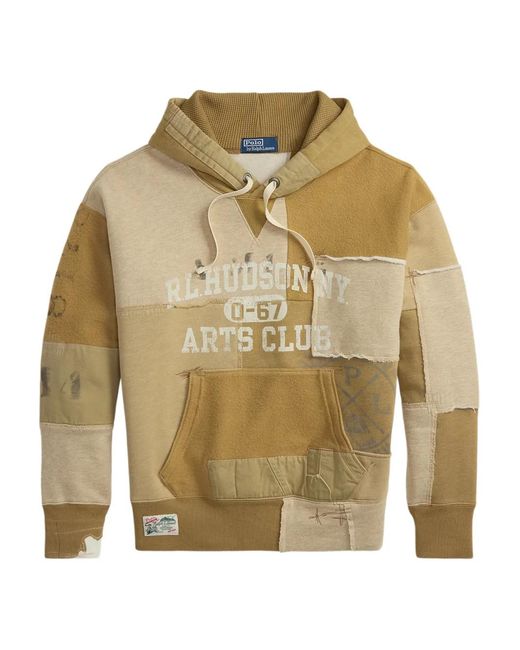 Polo Ralph Lauren Multicolor Patchwork-Design Hoodie for men
