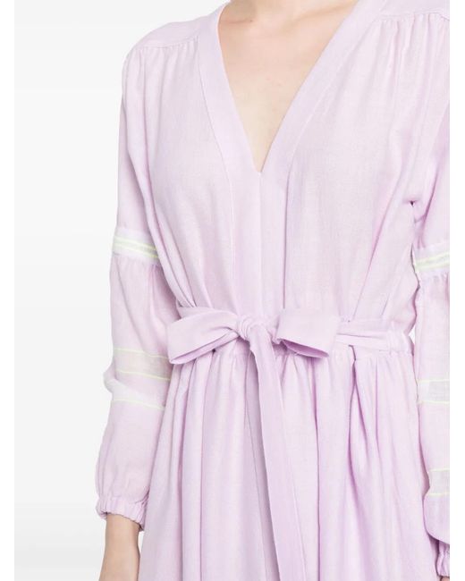 Abito Lungo Traforato Elsabet di Lemlem in Pink