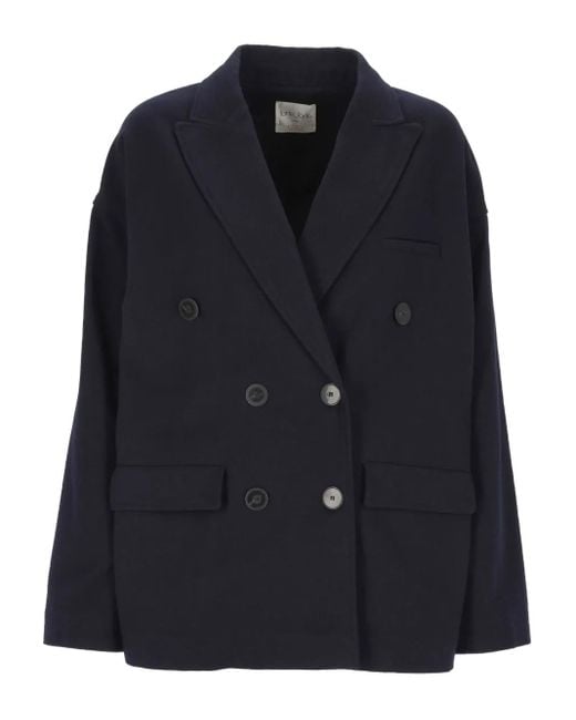 Forte_forte Blue Double-Breasted Buttoned Jacket