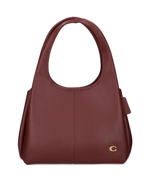 COACH Purple Medium Lana Top-Handle Leather Shoulder Bag