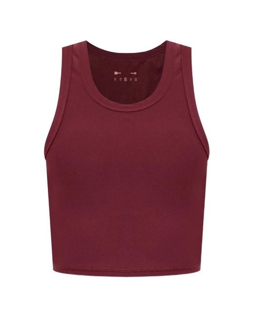 The Upside Red Sophie Cropped Tank Top