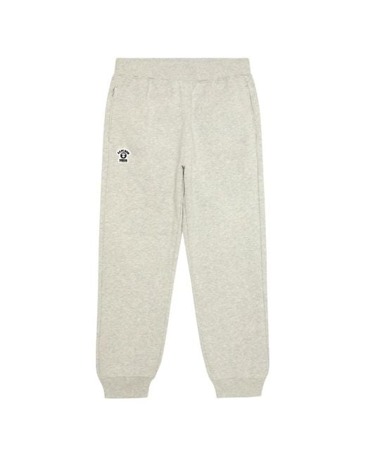 Aape By A Bathing Ape White Camouflage-Pocket Track Pants for men