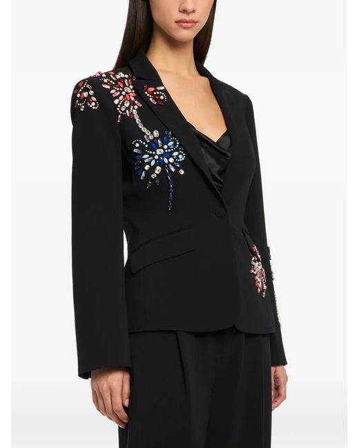 Cinq À Sept Black Embellished Kendall Jacket