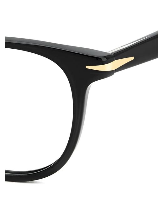 David Beckham Black Round-Frame Glasses