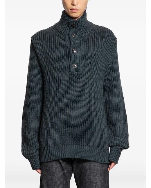 Tom Ford Blue Cashmere-Blend Jumper for men