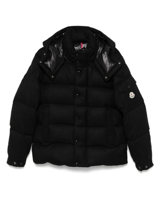 Moncler Black Maya 70 Wool Padded Jacket for men