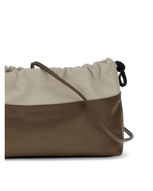 Pierre Hardy Brown Twin Drawstring-Closure Colour-Block Clutch Bag