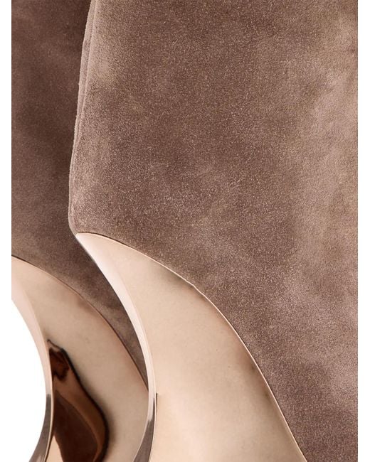 Heel detail boots Paris Texas de color Brown