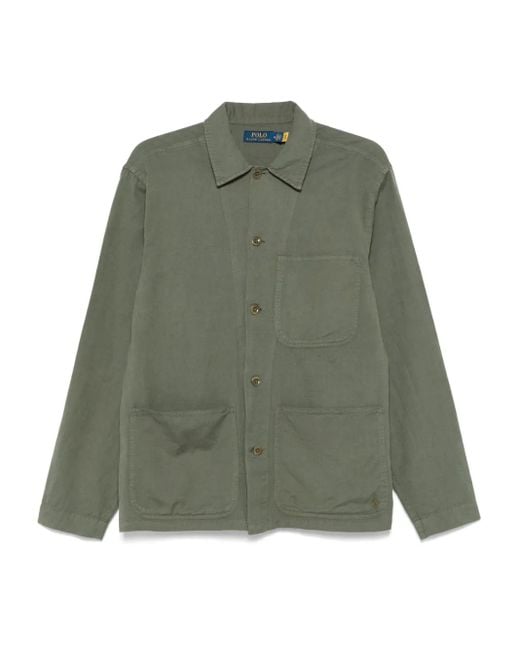 Polo Ralph Lauren Green Shirt With Patch Pockets for men