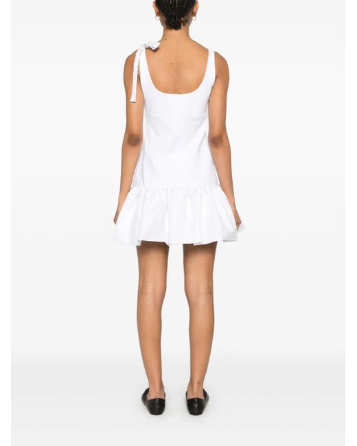 Sandro White Panelled Mini Dress