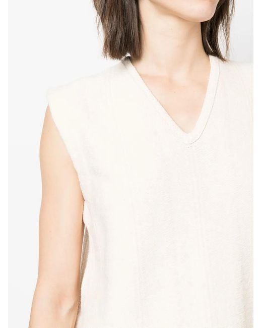 Jil Sander White Top Beige