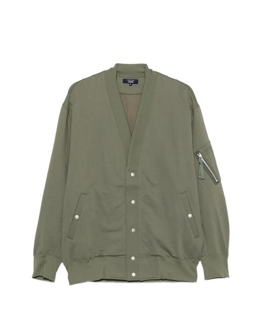 Comme des Garçons Green V-Neck Bomber Jacket for men